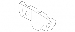 Front bumper mount left Mazda CX-7 06-09