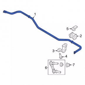 Rear stabilizer Ford Mustang mk6 15-GT