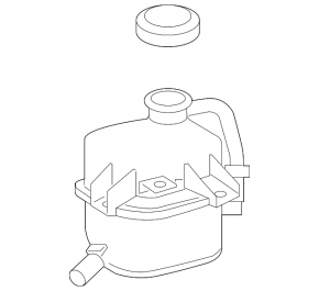 Toyota Rav4 13-18 inverter coolant reservoir with lid