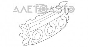 Climate control with display Mazda 6 13-15 prerest auto with heating