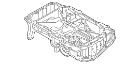 Oil pan VW Jetta 11-18 USA 1.4T VIKA