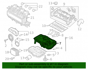 Oil pan VW Jetta 19-24 1.4T