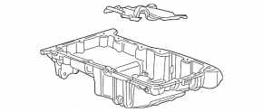 Engine Sump Chevrolet Equinox 10-17 2.4