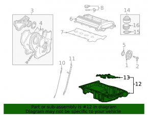 Engine Sump Chevrolet Equinox 10-17 2.4