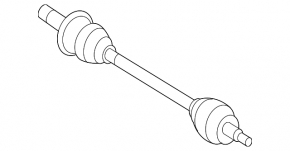 Drive axle rear left Mercedes X164 GL W164 ML