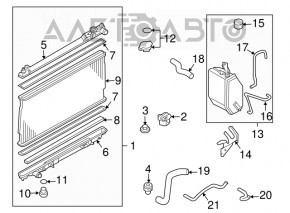 Nissan 350z Coolant Expansion Tank with Cap