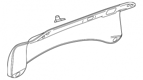 Cadillac ATS 13 Trunk Lid Trim - Black