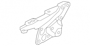 Right hood hinge for a Cadillac ATS 13-19