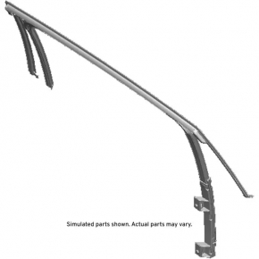 Rear right glass seal Chevrolet Malibu 16- without molding