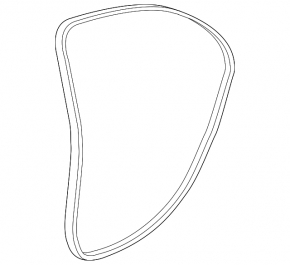 Door seal rear left Chevrolet Malibu 13-15