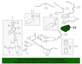 Volvo XC90 16-26 Air Suspension Compressor Housing