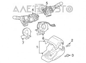 Toyota Prius Steering Column Frame 20 04-09