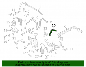 Cooling system hose for Audi E-Tron 19-23