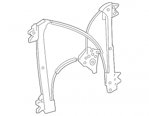 Window lifter with motor rear left Audi Q7 16-
