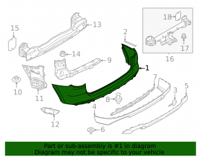 Bare rear bumper for BMW X3 G01 22-24 with parking sensors, Park Assist