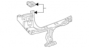 Rear bumper mount under the right light BMW X1 F48 16-22