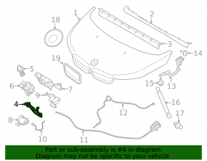BMW i3 14-20 Hood Hook Lock