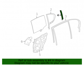 BMW 5 G30 17-23 black inner rear left door frame