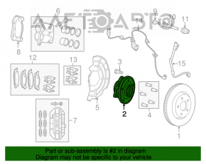 Front left hub Dodge Durango 11-24