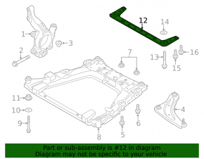 Front strut bar Nissan Leaf 11-17
