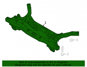 Rear subframe Kia Niro 17-22 HEV, PHEV