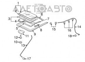 Sunroof Curtain for Mitsubishi Outlander 14-15