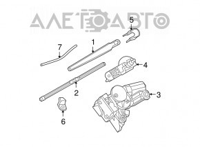 Front right door wiring BMW 7 G11 G12 16-22