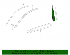 Toyota Camry v50 12-14 front left side door trim