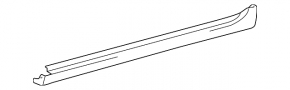 Left threshold for Toyota Camry v40, mounting defect