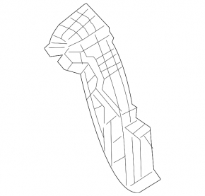 Rear right mudguard Nissan Leaf 11-12