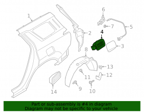 Hyundai Palisade 20-22 Fuel Filler Door Housing