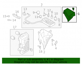 Subaru b9 Tribeca underhood fuse box cover