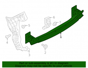Audi Q3 83A 19-25 Rear Bumper Reinforcement