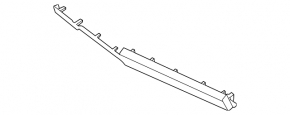 Kia K5 21-24 black and chrome lower right dashboard trim, with start-stop