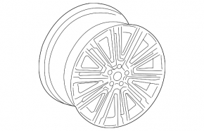 Wheel disk R19x8.5J Audi A4 B9 17-19 curb