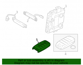 Kia Niro 19-22 EV Smart key, 4 buttons