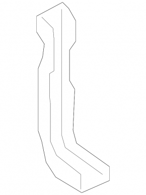Upper left rear bumper mount for Porsche Panamera 10-13