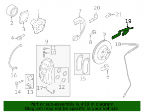 Front right brake hose bracket for Porsche Taycan 20-26