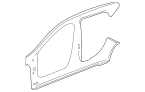 Right center pillar for Infiniti QX30 17-19