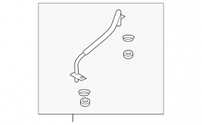 Pipe for automatic transmission cooler Ford Edge 19-24 2.7T
