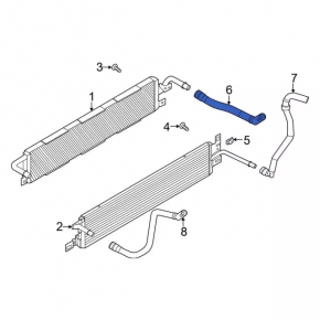 Cooling pipe lower Ford Escape MK4 20-22 1.5T
