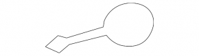 Jaguar XF 16-20 rear bumper tow hook cap