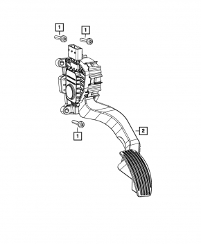 Dodge Dart 13-16 Gas Pedal