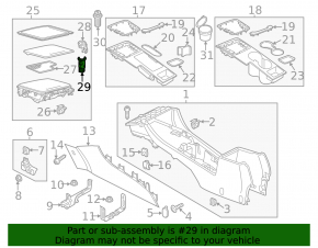 Cigarette lighter center console VW Beetle 12-20