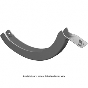 Left trunk lid hinge trim for a 1998 Cadillac ATS