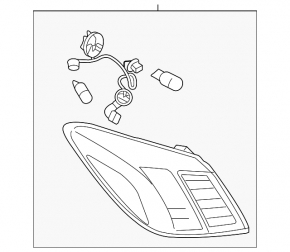 Left outer fender light for Nissan Murano z51 09-10 pre-rest