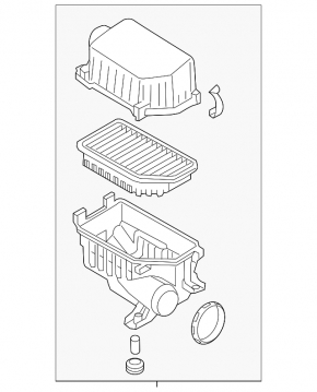 Air Filter Housing Hyundai Veloster 12-17