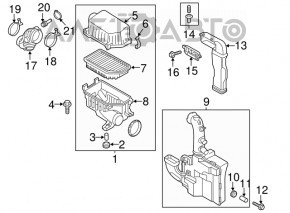 Air Filter Housing Hyundai Veloster 12-17