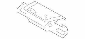 Volvo XC60 18-24 Trunk Door Lock Hook Black Trim