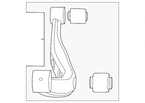 Upper rear left control arm for Lexus RX 23-26